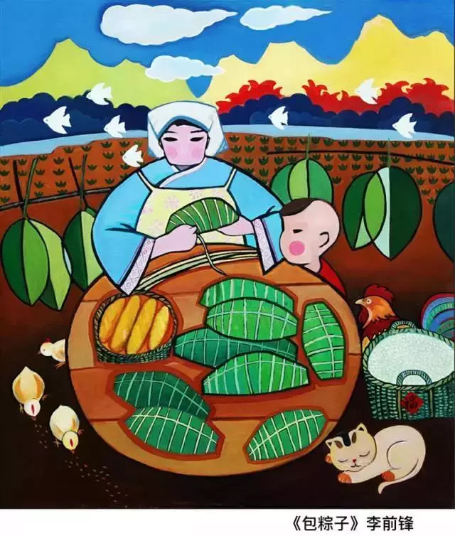 靖西有群"毕加索",生产劳作风土人情都绘进画里